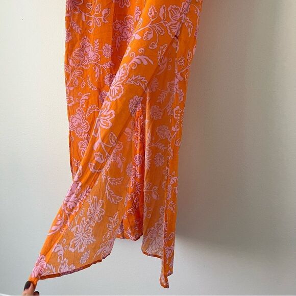 Xirena Mykah Floral Maxi Dress Coverup NEW Size Small Orange Purple - Picture 9 of 11